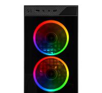 POWERBOOST VK-C12B 4x12cm RGB FAN SİYAH POWERSIZ GAMING KASA